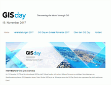 Tablet Screenshot of gisday.ch